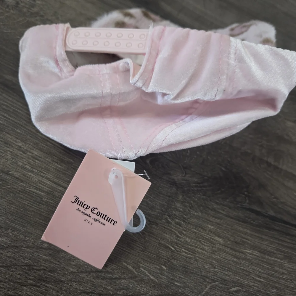 Girls Juicy Couture Pink Leopard Cap NWT